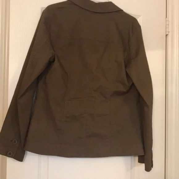 Cleo Brown Button-Up Jacket - Picture 2 of 3